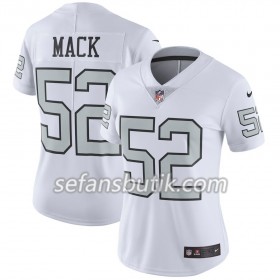 Oakland Raiders Tröjor Khalil Mack 52 Nike Silver - Dame